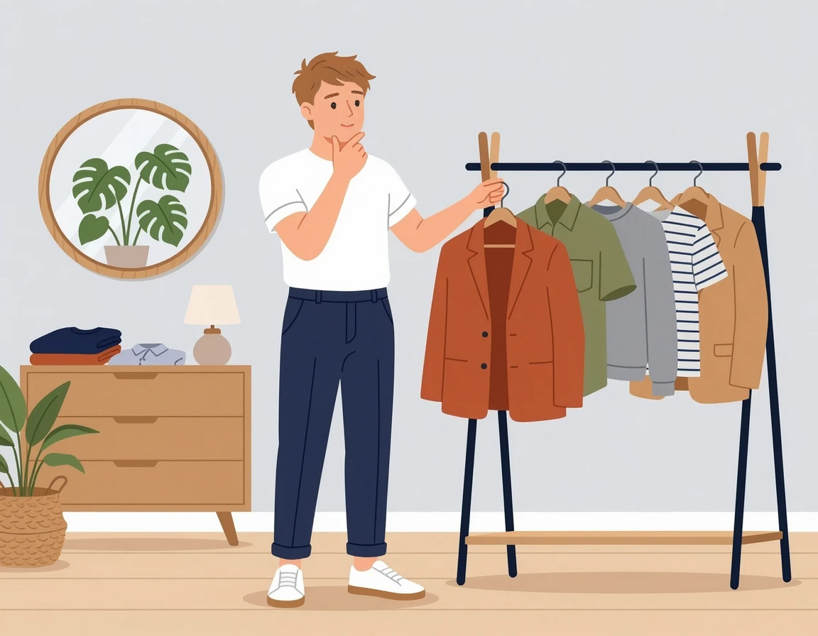 남자 톤온톤 코디하는 법: 네이비 바지 가이드